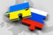 En ukrainsk och en rysk pusselbit på den europeiska kartan